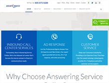 Tablet Screenshot of answeringserviceonline.com